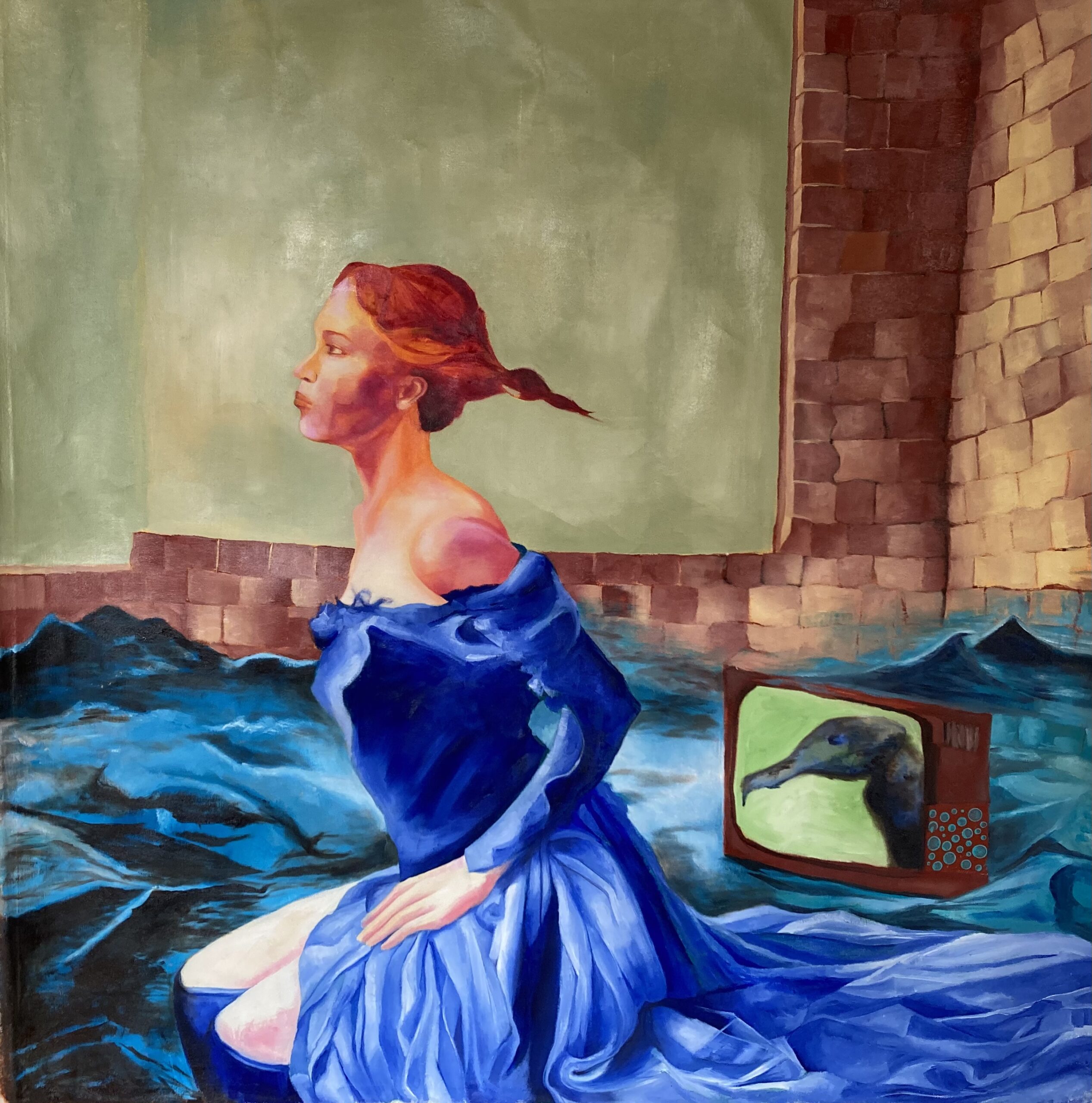 Alicia Sangiuliano Veil of Daydreams: Figurative Works on Canvas and Paper